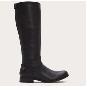 Frye Melissa Black Back Zip size 7.5
